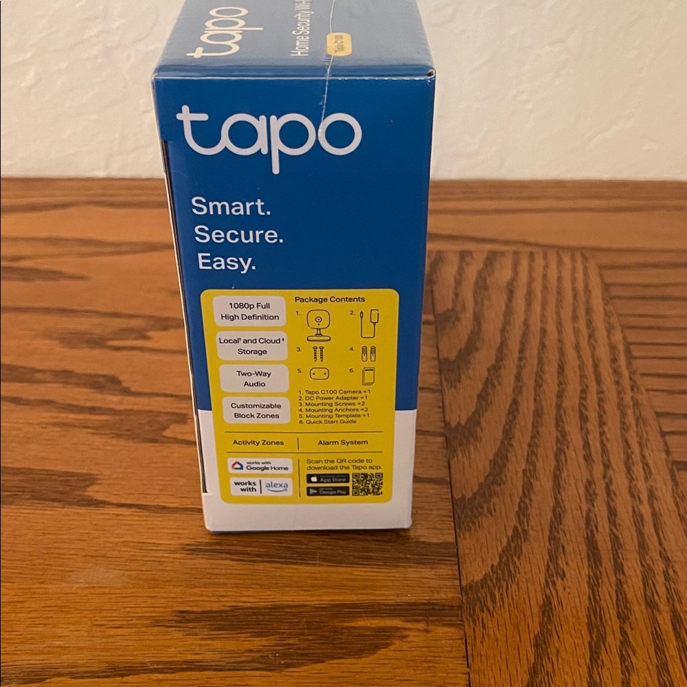 TP-Link Tapo Home Security Wi‑Fi Camera Box — Blue & White - Picture 4 of 5